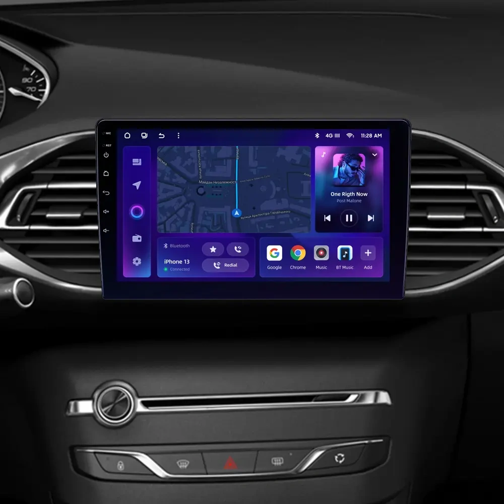 Navigatie Auto MOSS M2 Peugeot 308 2013-2017 4+64GB 9" IPS Octa-core 1.6Ghz, Android 4G Bluetooth 5.1 DSP [2]