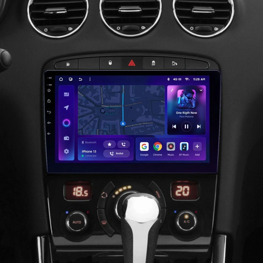 Navigatie Auto MOSS M2 Peugeot 408 2012-2020 4+32GB 9" IPS Octa-core 1.6Ghz, Android 4G Bluetooth 5.1 DSP [2]