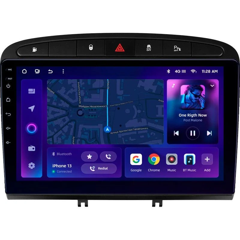 Navigatie Auto MOSS M2 Peugeot 408 2012-2020 4+32GB 9" IPS Octa-core 1.6Ghz, Android 4G Bluetooth 5.1 DSP [1]