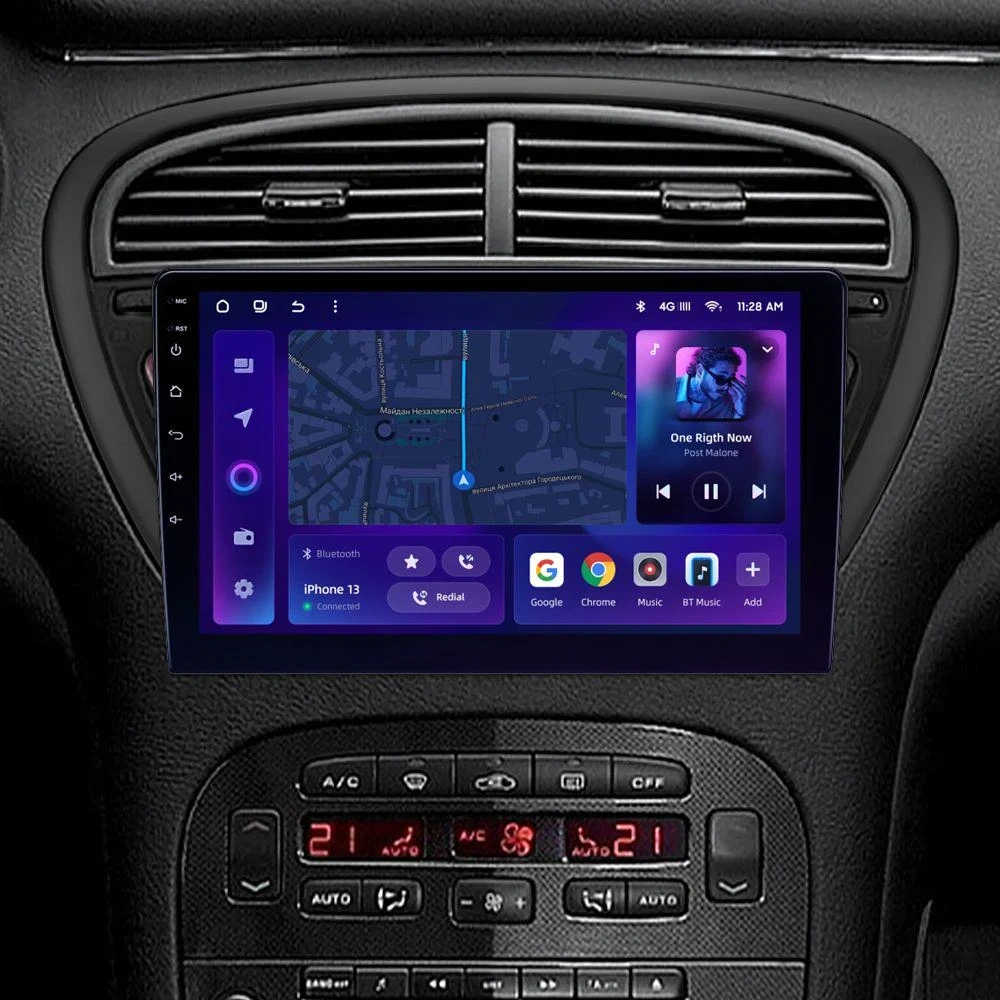 Navigatie Auto MOSS M2 Peugeot 607 2004-2010 4+32GB 9" IPS Octa-core 1.6Ghz, Android 4G Bluetooth 5.1 DSP [2]