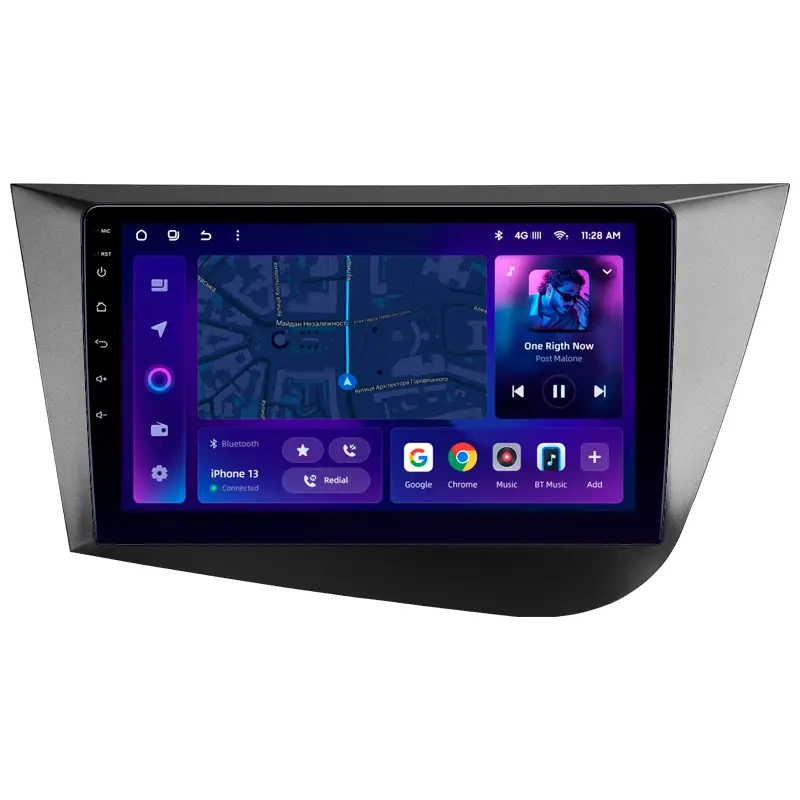 Navigatie Auto MOSS M2 Seat Leon 2 2005-2012 4+64GB 9" IPS Octa-core 1.6Ghz, Android 4G Bluetooth 5.1 DSP [1]