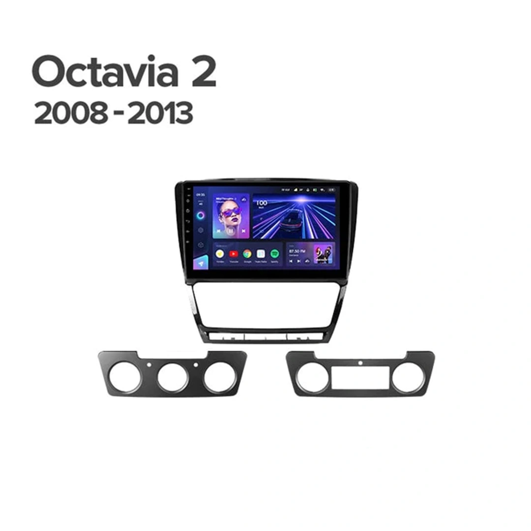 Navigatie Auto MOSS M2 Skoda Octavia 2 2004-2013 4+32GB 10" IPS Octa-core 1.6Ghz, Android 4G Bluetooth 5.1 DSP [6]