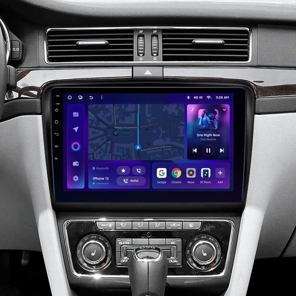 Navigatie Auto MOSS M2 Skoda Superb 2 2008-2015 4+64GB 10" IPS Octa-core 1.6Ghz, Android 4G Bluetooth 5.1 DSP [2]