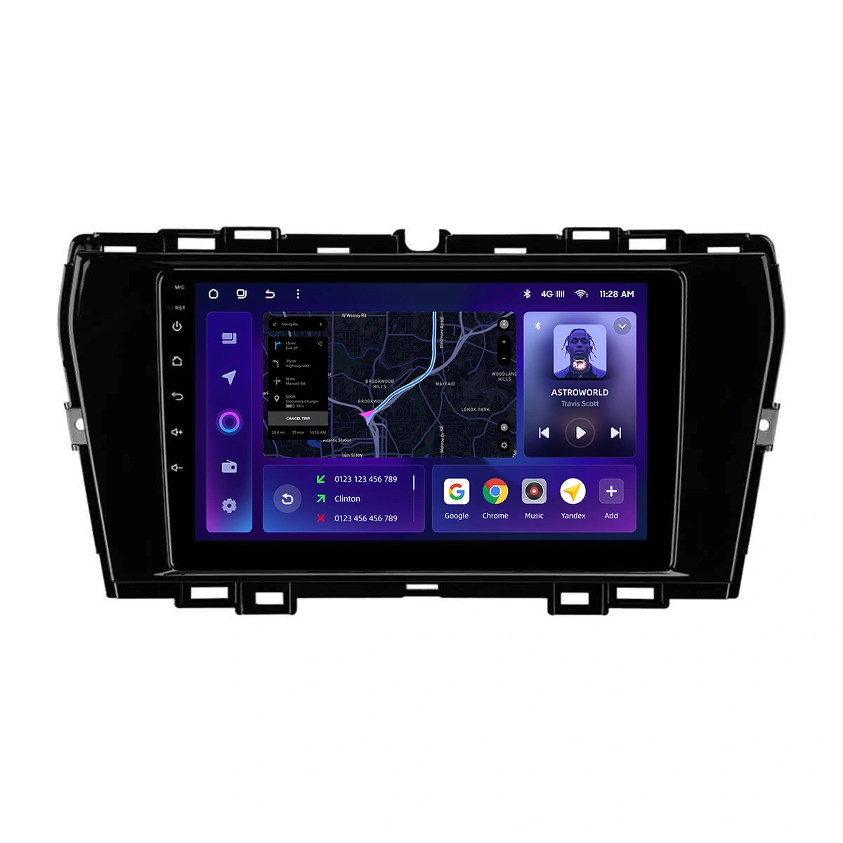 Navigatie Auto MOSS M2 SsangYong Tivoli 2019-2021 4+64GB 9" IPS Octa-core 1.6Ghz, Android 4G Bluetooth 5.1 DSP [1]
