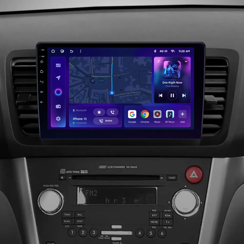 Navigatie Auto MOSS M2 Subaru Outback 3 2003-2009 4+32GB 9" IPS Octa-core 1.6Ghz, Android 4G Bluetooth 5.1 DSP [2]