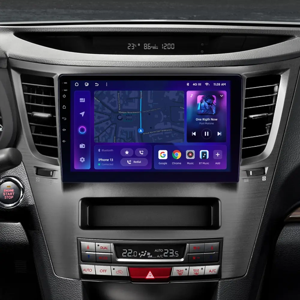 Navigatie Auto MOSS M2 Subaru Outback 4 2009-2014 4+32GB 9" IPS Octa-core 1.6Ghz, Android 4G Bluetooth 5.1 DSP [2]