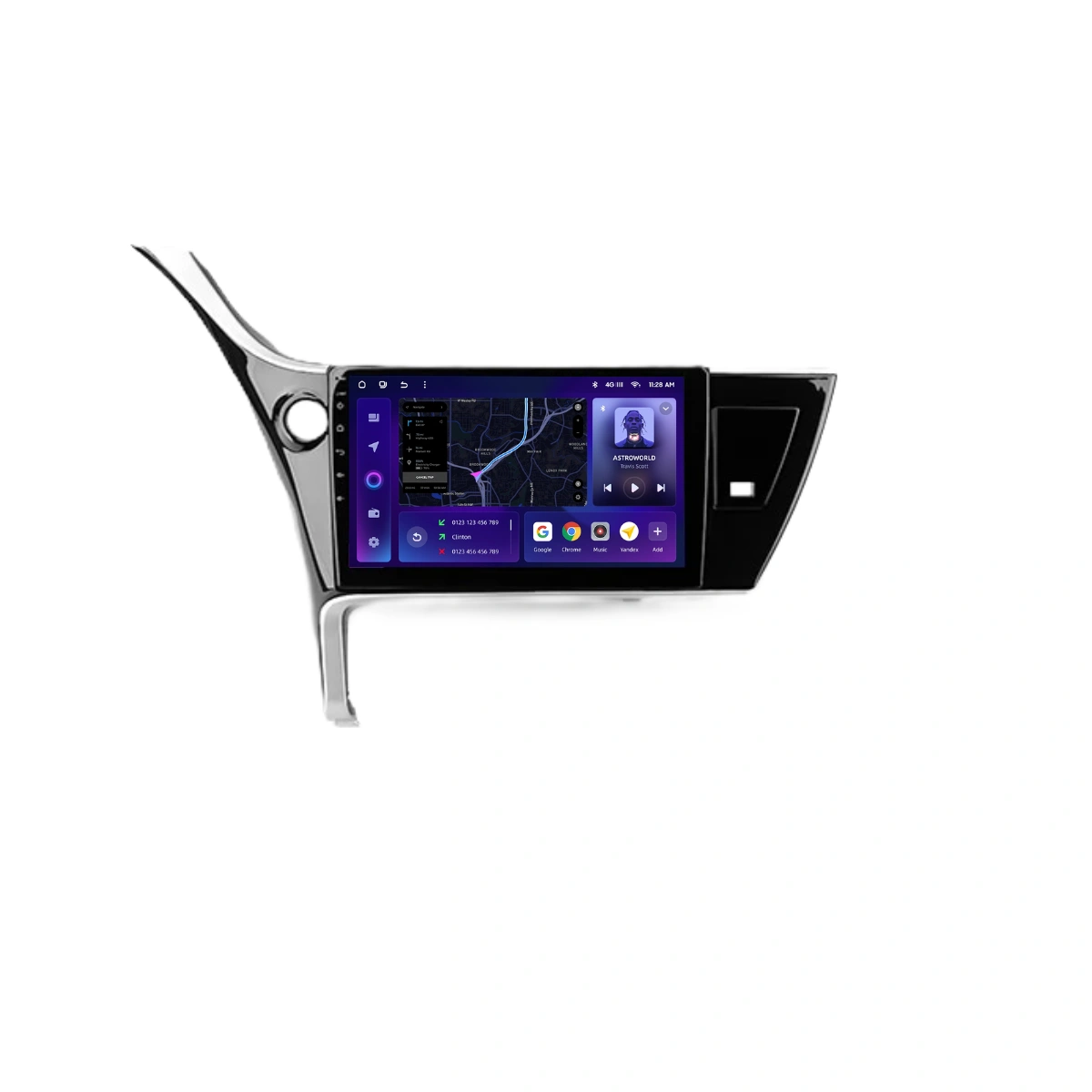 Navigatie Auto MOSS M2 Toyota Auris E210 2019-2023 4+32GB 10" IPS Octa-core 1.6Ghz, Android 4G Bluetooth 5.1 DSP [1]