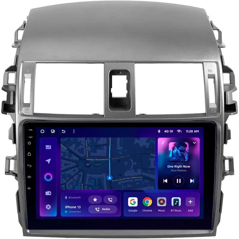 Navigatie Auto MOSS M2 Toyota Corolla 10 2006-2013 4+32GB 9" IPS Octa-core 1.6Ghz, Android 4G Bluetooth 5.1 DSP [1]