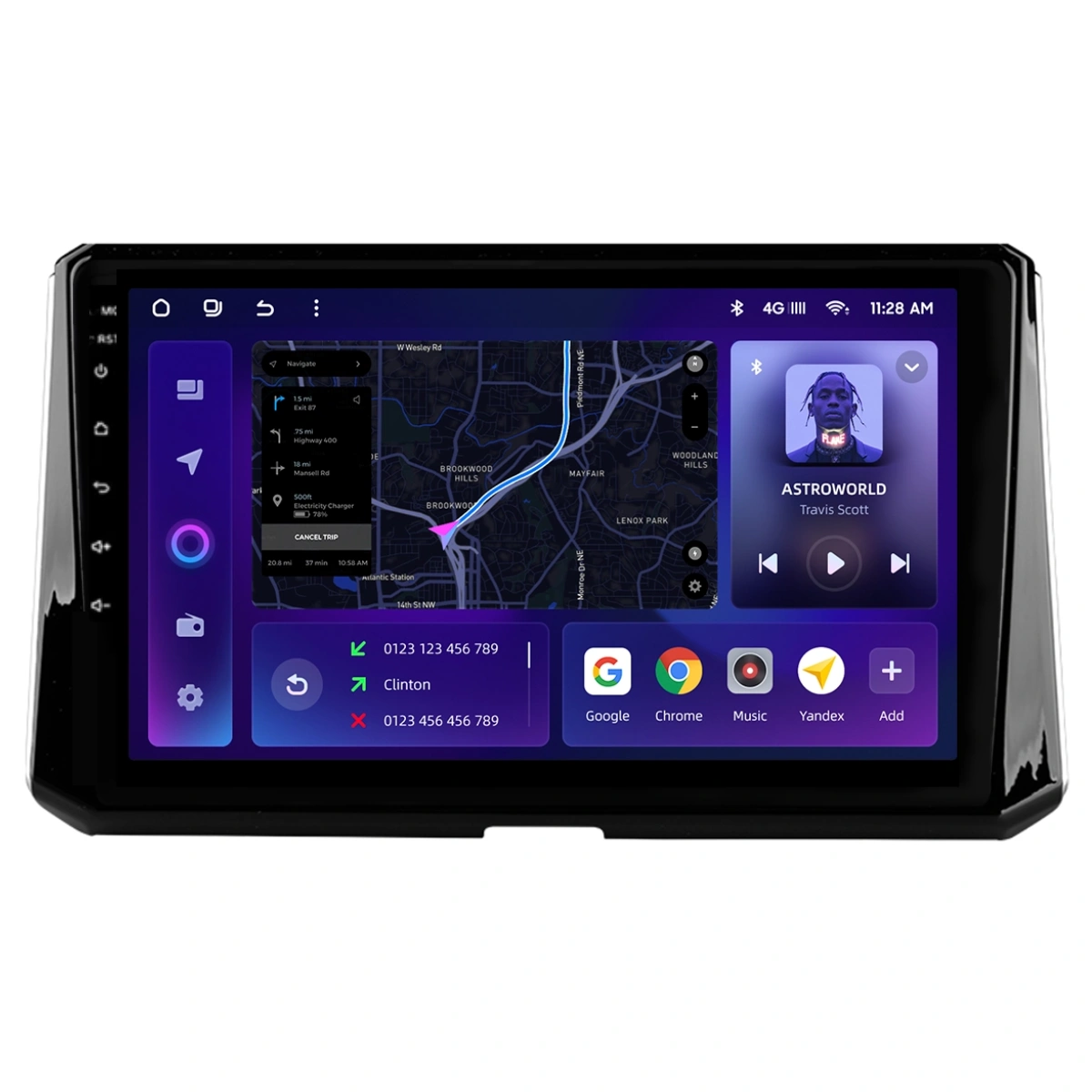 Navigatie Auto MOSS M2 Toyota Corolla 12 2018-2020 4+32GB 10" IPS Octa-core 1.6Ghz, Android 4G Bluetooth 5.1 DSP [1]