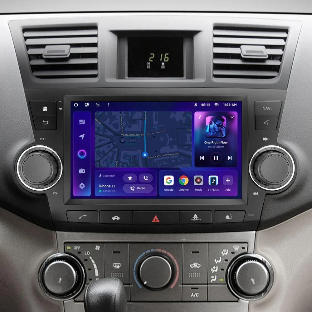 Navigatie Auto MOSS M2 Toyota Highlander 2 2007-2013 4+64GB 9" IPS Octa-core 1.6Ghz, Android 4G Bluetooth 5.1 DSP [2]