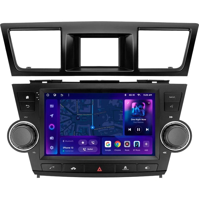 Navigatie Auto MOSS M2 Toyota Highlander 2 2007-2013 4+64GB 9" IPS Octa-core 1.6Ghz, Android 4G Bluetooth 5.1 DSP [1]