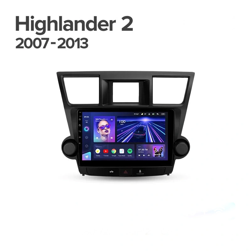 Navigatie Auto MOSS M2 Toyota Highlander 2 2007-2013 4+64GB 9" IPS Octa-core 1.6Ghz, Android 4G Bluetooth 5.1 DSP [6]