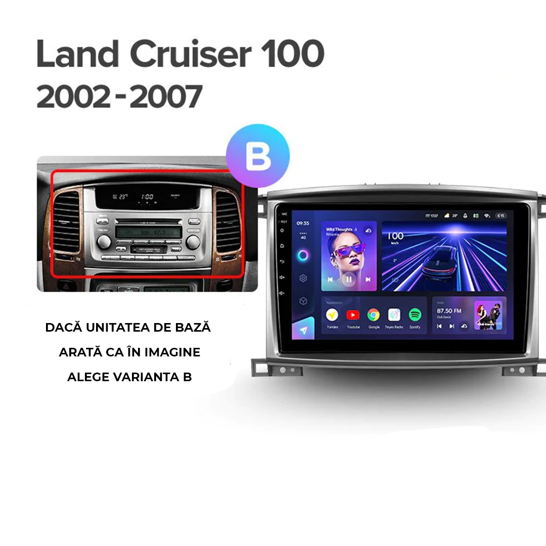 Navigatie Auto MOSS M2 Toyota Land Cruiser LC J100 2002-2007 4+32GB 10" IPS Octa-core 1.6Ghz, Android 4G Bluetooth 5.1 DSP [5]