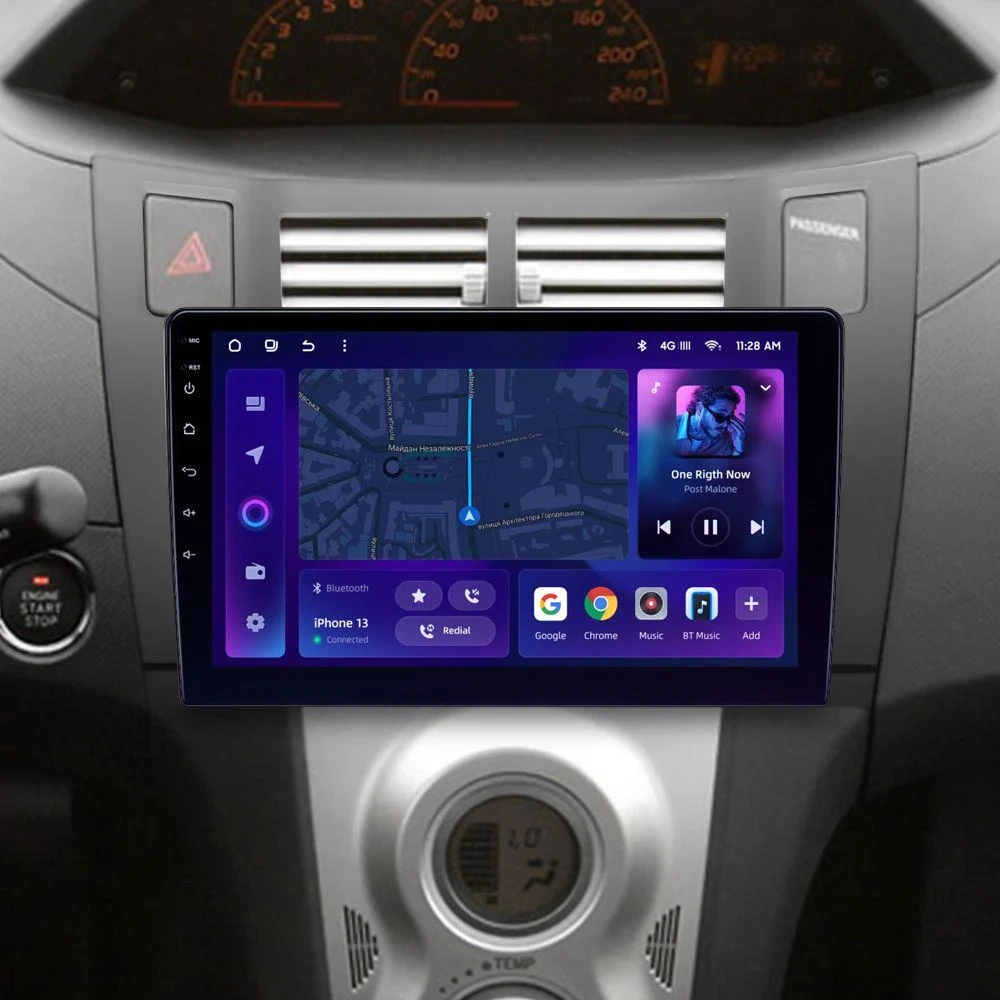 Navigatie Auto MOSS M2 Toyota Yaris 2005-2012 4+32GB 9" IPS Octa-core 1.6Ghz, Android 4G Bluetooth 5.1 DSP [2]