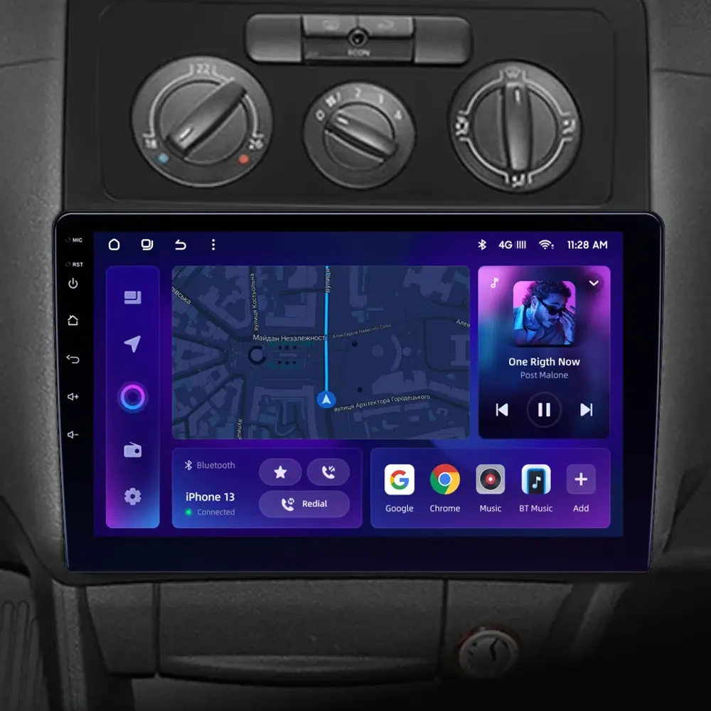 Navigatie Auto MOSS M2 Volkswagen Caddy 3 2004-2010 4+64GB 10" IPS Octa-core 1.6Ghz, Android 4G Bluetooth 5.1 DSP [2]