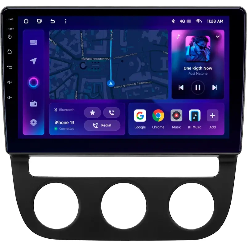 Navigatie Auto MOSS M2 Volkswagen Jetta 5 2005-2010 4+64GB 10" IPS Octa-core 1.6Ghz, Android 4G Bluetooth 5.1 DSP [1]