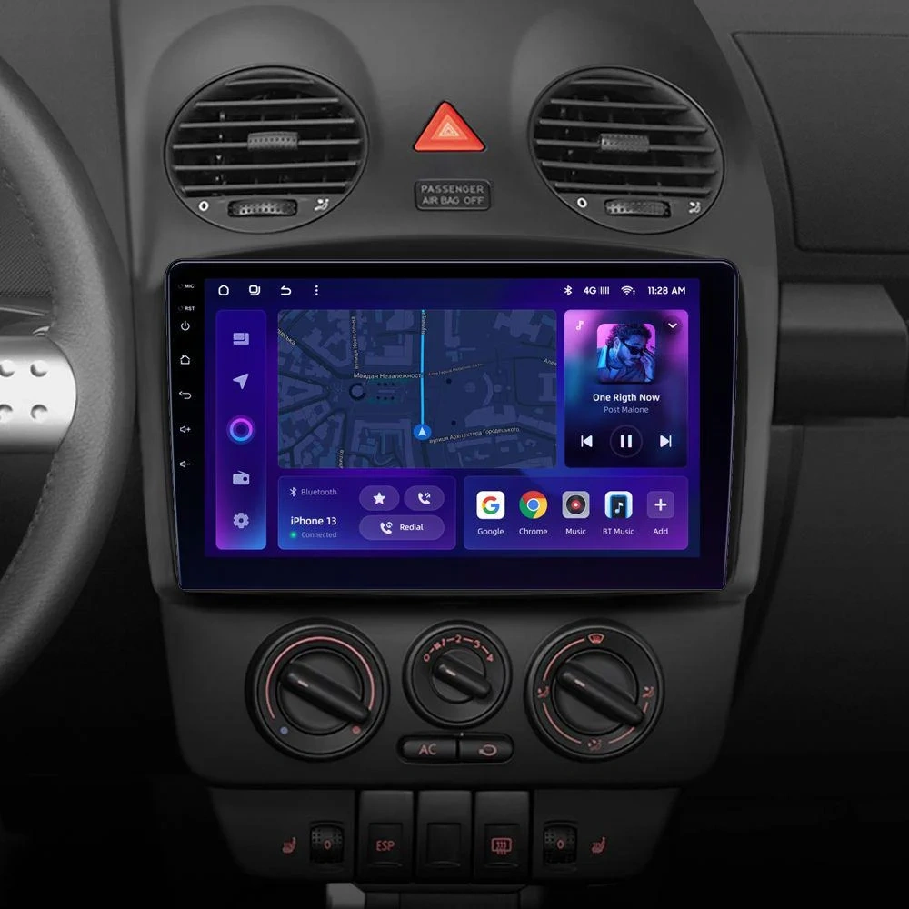 Navigatie Auto MOSS M2 Volkswagen New Beetle 1998-2010 4+64GB 9" IPS Octa-core 1.6Ghz, Android 4G Bluetooth 5.1 DSP [2]