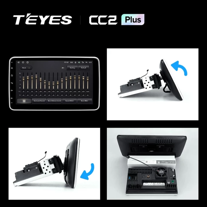 Navigatie Auto Teyes CC2 Plus Ecran rotativ 4+32GB 10.2" QLED Octa-core 1.8Ghz Android 4G Bluetooth 5.1 DSP [4]