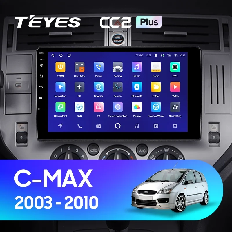 Navigatie Auto Teyes CC2 Plus Split Ford C-Max 2004-2010 2+32GB 9" QLED Octa-core 1.8Ghz, Android 4G Bluetooth 5.1 DSP [2]