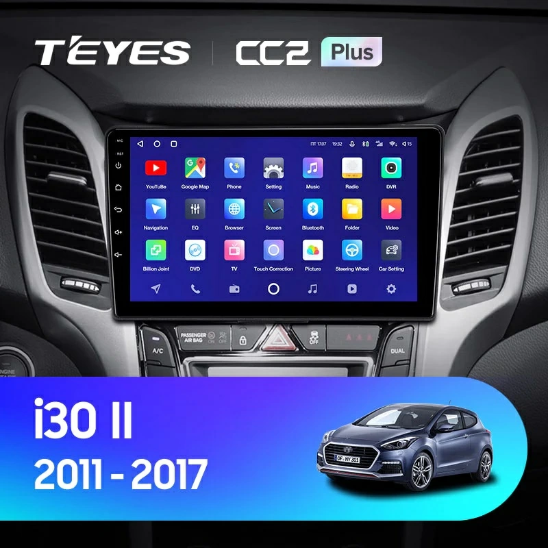 Navigatie Auto Teyes CC2 Plus Split Hyundai i30 2011-2017 2+32GB 9" QLED Octa-core 1.8Ghz, Android 4G Bluetooth 5.1 DSP [2]