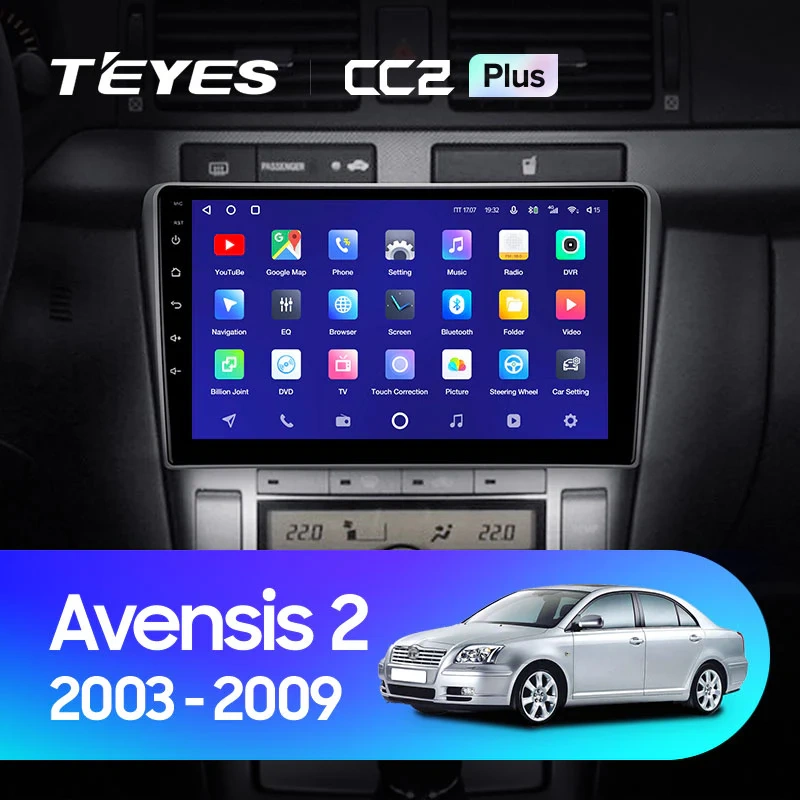 Navigatie Auto Teyes CC2 Plus Split Toyota Avensis 2 2003-2009 2+32GB 9" QLED Octa-core 1.8Ghz, Android 4G Bluetooth 5.1 DSP [2]