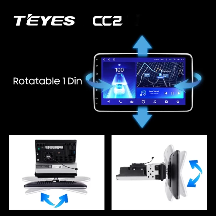 Navigatie Auto Teyes CC2L Plus Ecran rotativ 2+32GB 10.2" IPS Quad-core 1.3 Ghz, Android, Bluetooth, DSP [3]