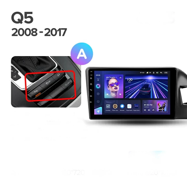 Navigatie Auto Teyes CC3 2K 360° Audi Q5 8R 2008-2017 6+128GB 9.5" QLED Octa-core 2Ghz, Android 4G Bluetooth 5.1 DSP [4]