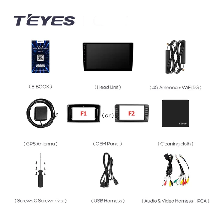 Navigatie Auto Teyes CC3 2K 360 Mercedes-Benz ML W164 2006-2011 6+128GB 9.5" QLED Octa-core 2Ghz Android 4G Bluetooth 5.1 DSP [5]