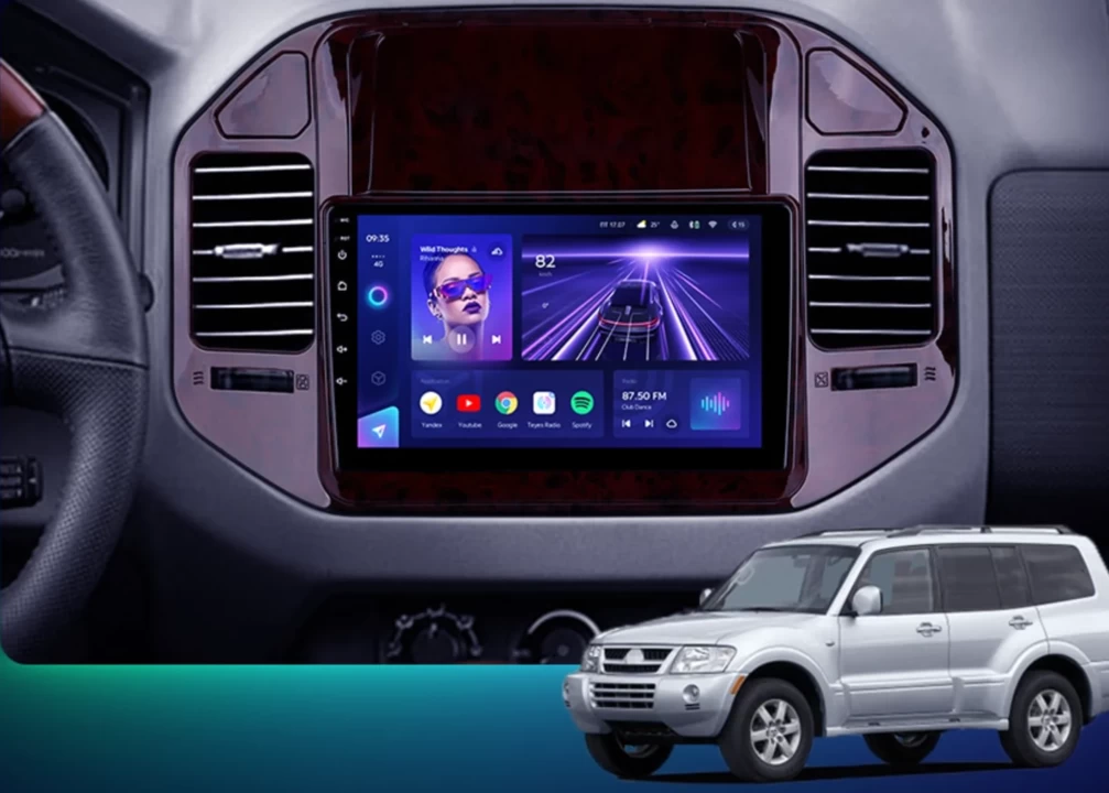 Navigatie Auto Teyes CC3 2K 360° Mitsubishi Pajero 3 V70 V60 1999-2006 6+128GB 9.5" QLED Octa-core 2Ghz, Android 4G Bluetooth 5.1 DSP [2]