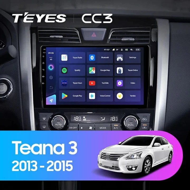 Navigatie Auto Teyes CC3 2K 360° Nissan Teana 3 2013-2015 6+128GB 10.36" QLED Octa-core 2Ghz, Android 4G Bluetooth 5.1 DSP [2]