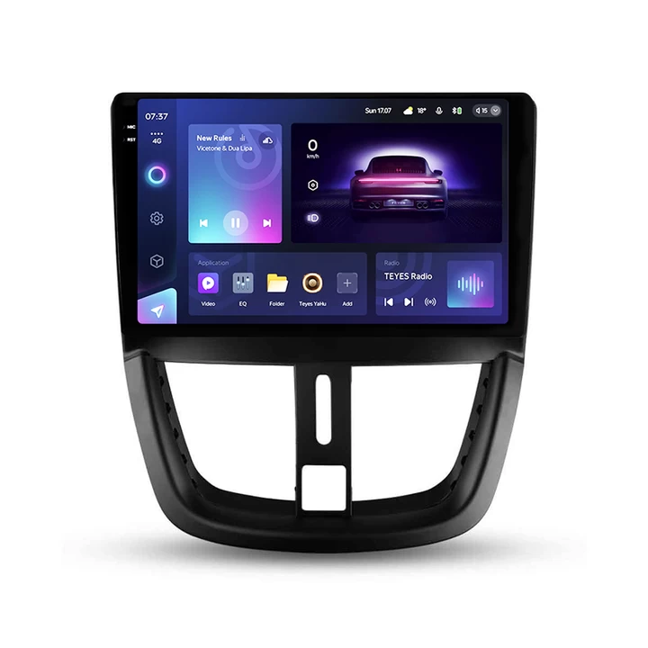 Navigatie Auto Teyes CC3 2K 360° Peugeot 207 2006-2015 6+128GB 9.5" QLED Octa-core 2Ghz, Android 4G Bluetooth 5.1 DSP [1]