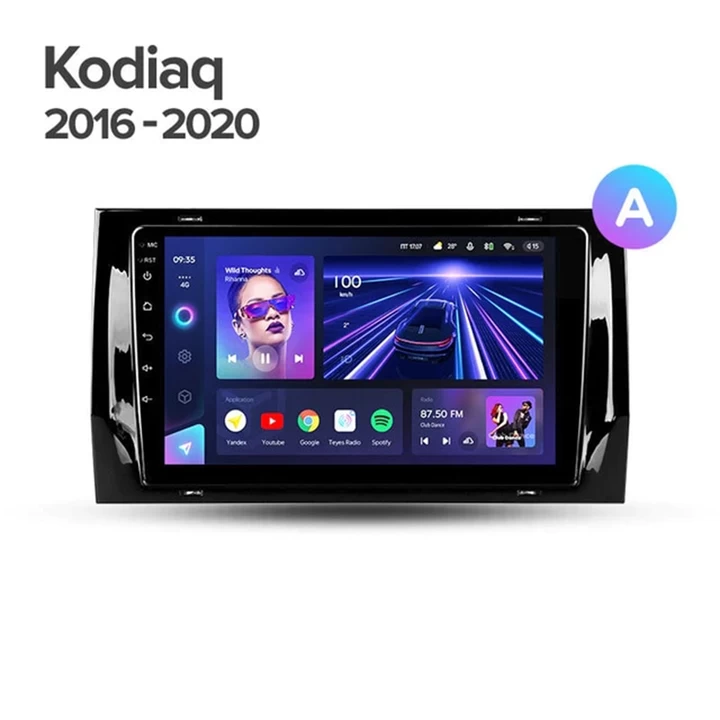Navigatie Auto Teyes CC3 2K 360° Skoda Kodiaq 2017-2021 6+128GB 9.5" QLED Octa-core 2Ghz, Android 4G Bluetooth 5.1 DSP [4]