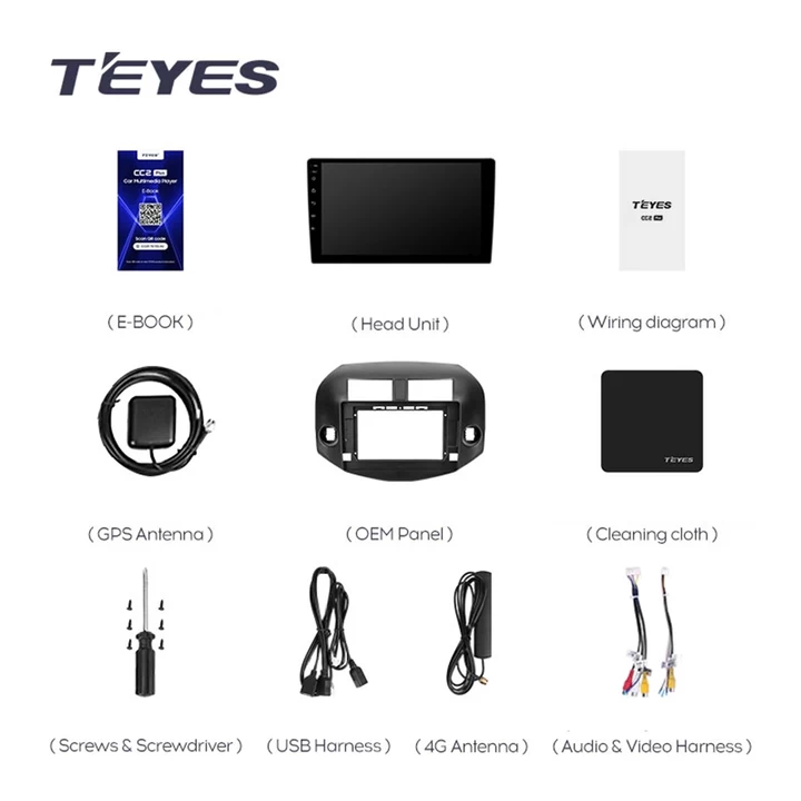 Navigatie Auto Teyes CC3 2K 360° Toyota RAV4 XA30 2005-2013 6+128GB 10.36" QLED Octa-core 2Ghz, Android 4G Bluetooth 5.1 DSP [4]