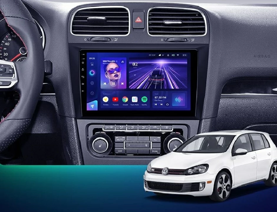 Navigatie Auto Teyes CC3 2K 360° Volkswagen Golf 6 2008-2016 6+128GB 9.5" QLED Octa-core 2Ghz, Android 4G Bluetooth 5.1 DSP [2]