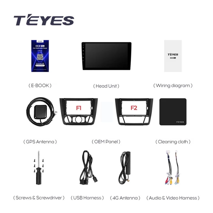 Navigatie Auto Teyes CC3 2K BMW Seria 1 E81 2004-2011 6+128GB 9.5" QLED Octa-core 2Ghz, Android 4G Bluetooth 5.1 DSP [9]