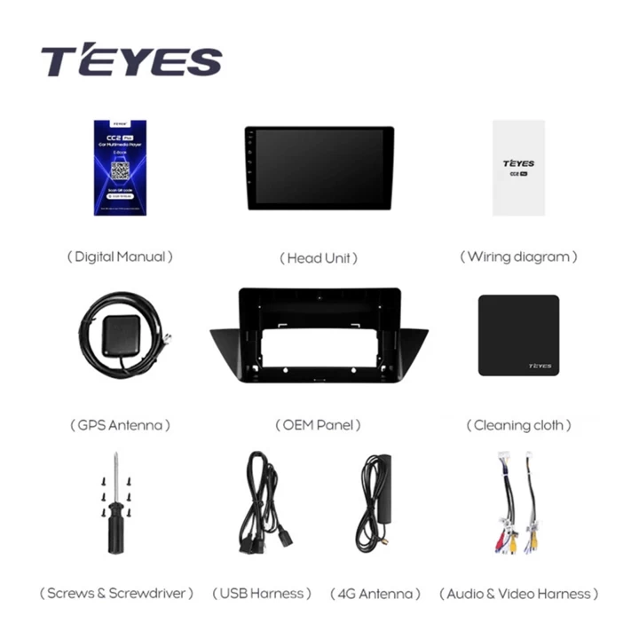 Navigatie Auto Teyes CC3 2K BMW X1 E84 2010-2015 4+32GB 10.36" QLED Octa-core 2Ghz Android 4G Bluetooth 5.1 DSP [8]
