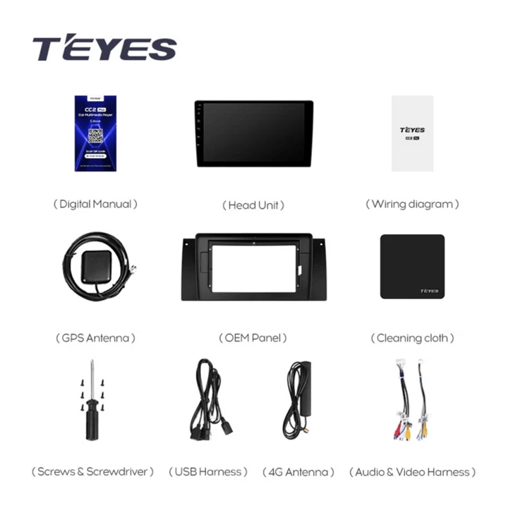 Navigatie Auto Teyes CC3 2K BMW X5 E53 1999-2006 6+128GB 9.5" QLED Octa-core 2Ghz, Android 4G Bluetooth 5.1 DSP [8]