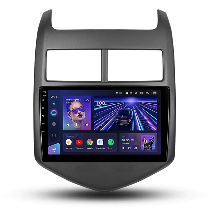 Navigatie Auto Teyes CC3 2K Chevrolet Aveo T300 2012-2015 6+128GB 9.5" QLED Octa-core 2Ghz Android 4G Bluetooth 5.1 DSP [1]