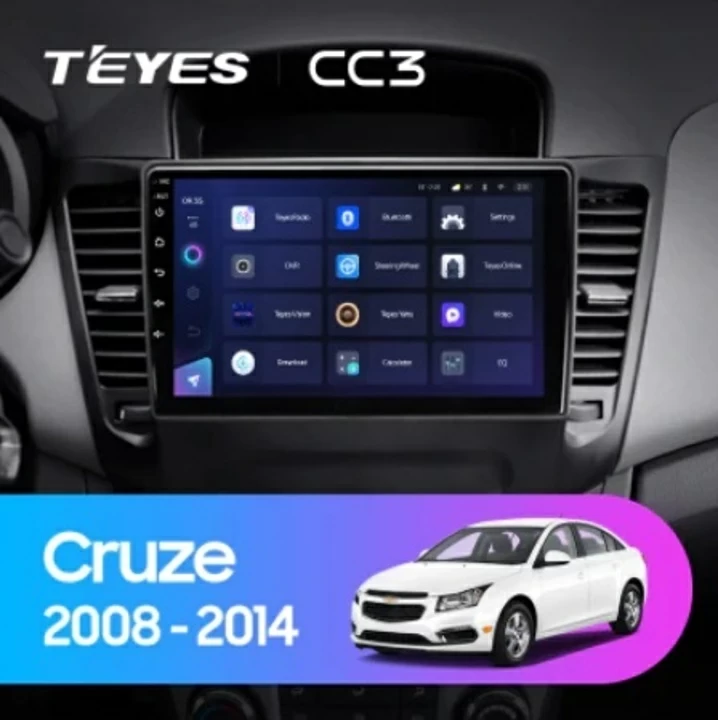 Navigatie Auto Teyes CC3 2K Chevrolet Cruze J300 2008-2016 6+128GB 9.5" QLED Octa-core 2Ghz Android 4G Bluetooth 5.1 DSP [2]