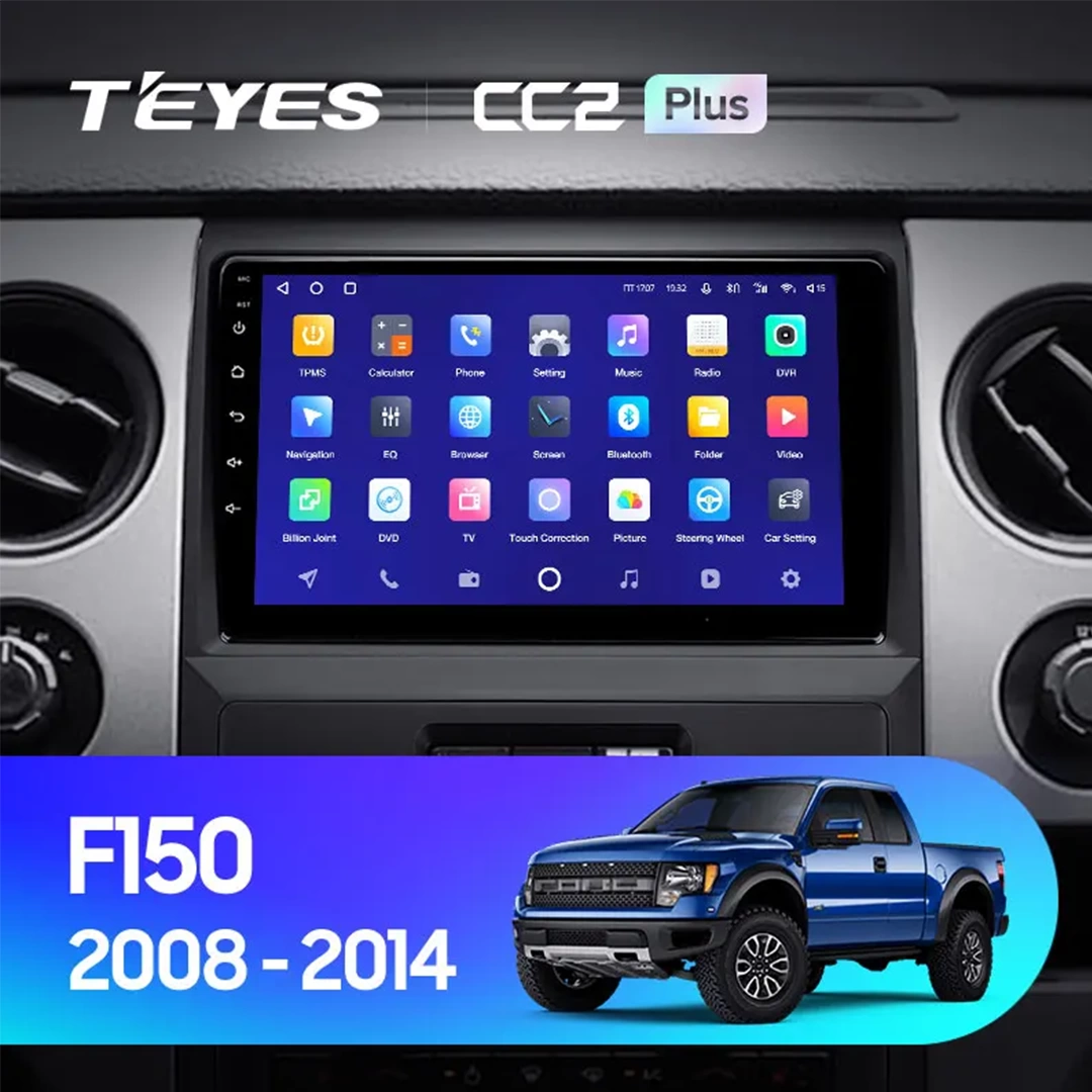 Navigatie Auto Teyes CC3 2K Ford F150 2009-2014 6+128GB 9.5" QLED Octa-core 2Ghz, Android 4G Bluetooth 5.1 DSP [2]