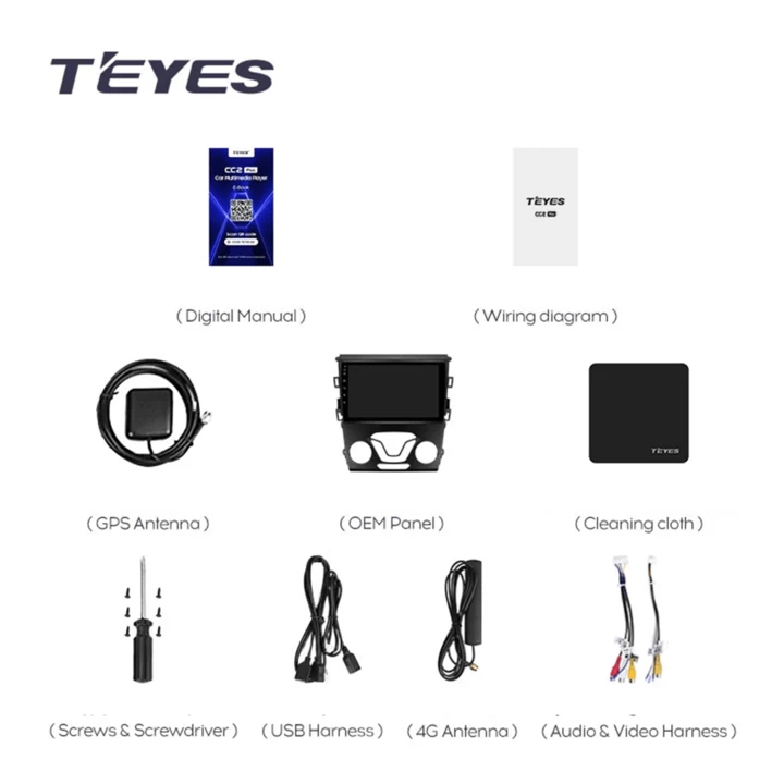 Navigatie Auto Teyes CC3 2K Ford Mondeo 4 2014-2022 6+128GB 9.5" QLED Octa-core 2Ghz Android 4G Bluetooth 5.1 DSP [8]