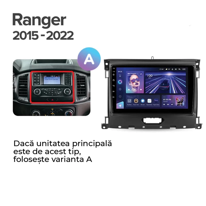 Navigatie Auto Teyes CC3 2K Ford Ranger P703 2015-2022 4+32GB 9.5" QLED Octa-core 2Ghz Android 4G Bluetooth 5.1 DSP [8]