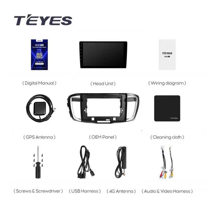 Navigatie Auto Teyes CC3 2K Honda Accord 9 2012-2018 4+64GB 10.36" QLED Octa-core 2Ghz, Android 4G Bluetooth 5.1 DSP [8]