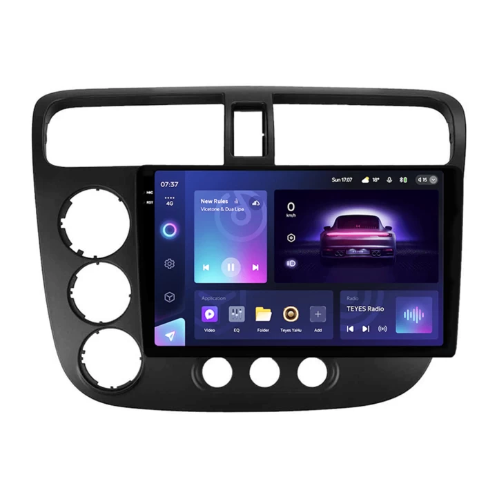 Navigatie Auto Teyes CC3 2K Honda Civic 7 2001-2005 6+128GB 9.5" QLED Octa-core 2Ghz Android 4G Bluetooth 5.1 DSP [1]