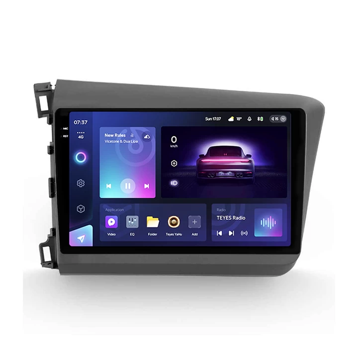 Navigatie Auto Teyes CC3 2K Honda Civic 9 2011-2017 6+128GB 9.5" QLED Octa-core 2Ghz Android 4G Bluetooth 5.1 DSP [1]