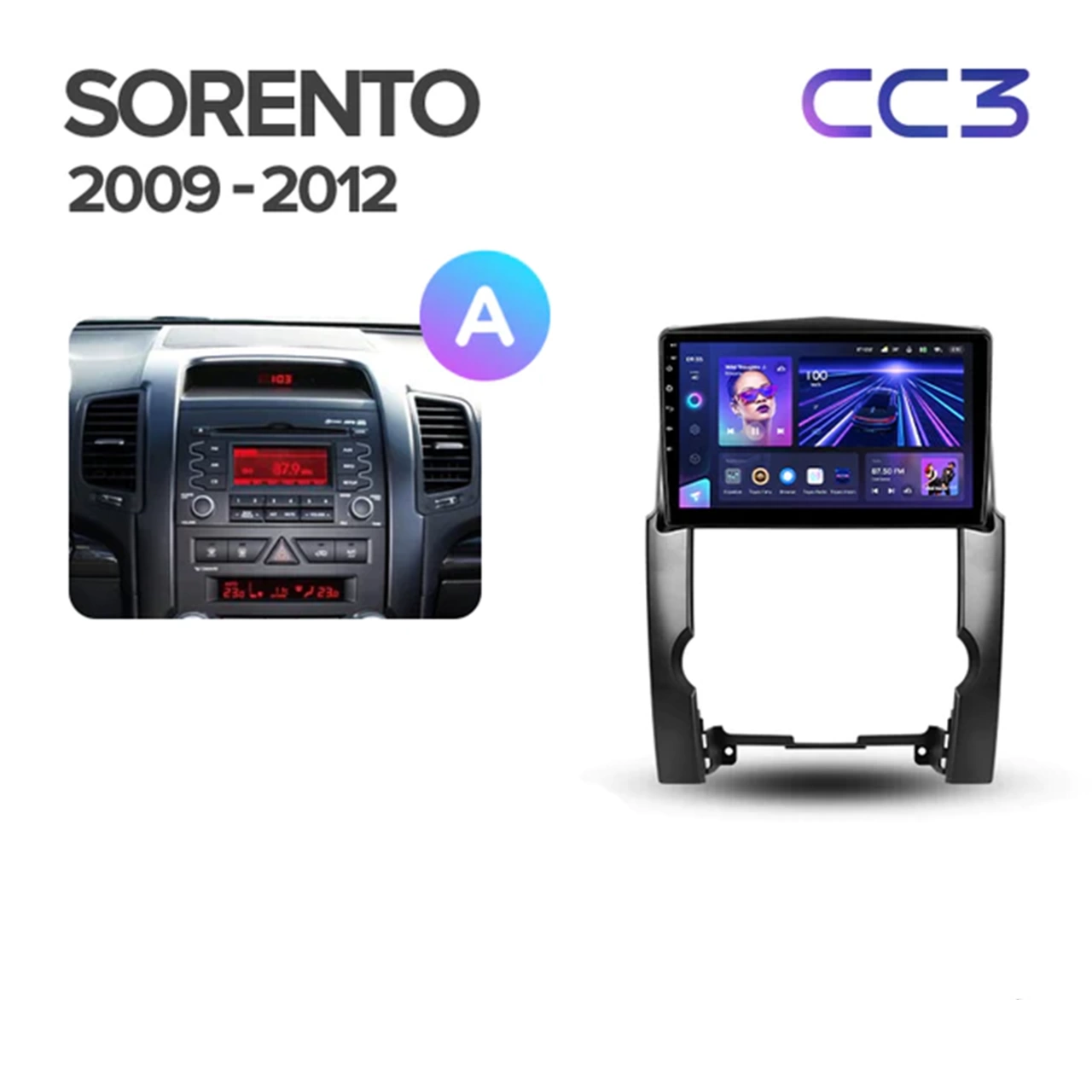 Navigatie Auto Teyes CC3 2K Kia Sorento 2010-2015 6+128GB 10.36" QLED Octa-core 2Ghz, Android 4G Bluetooth 5.1 DSP [8]