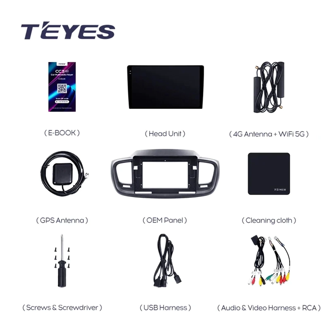 Navigatie Auto Teyes CC3 2K Kia Sorento 2015-2020 6+128GB 10.36" QLED Octa-core 2Ghz, Android 4G Bluetooth 5.1 DSP [10]