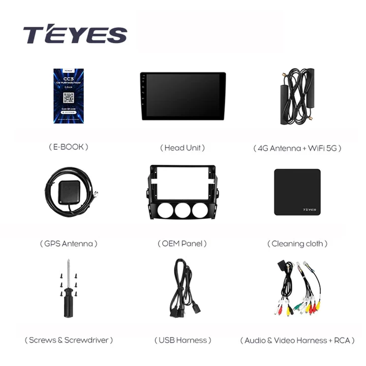 Navigatie Auto Teyes CC3 2K Mazda MX-5 III NC 2008-2015 4+64GB 9.5" QLED Octa-core 2Ghz, Android 4G Bluetooth 5.1 DSP [8]