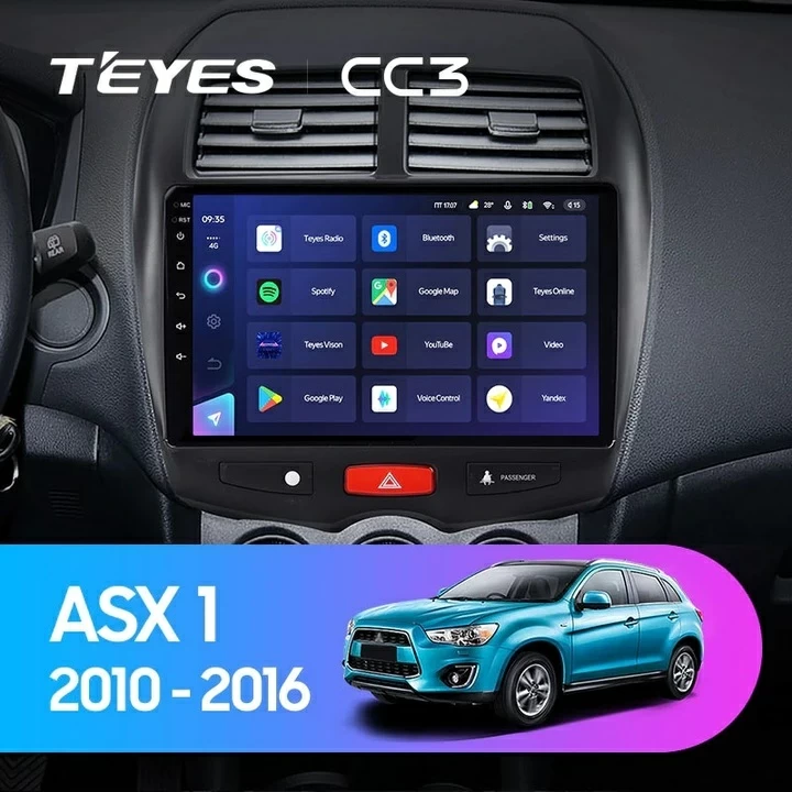 Navigatie Auto Teyes CC3 2K Mitsubishi ASX 1 2010-2016 6+128GB 10.36" QLED Octa-core 2Ghz, Android 4G Bluetooth 5.1 DSP [2]