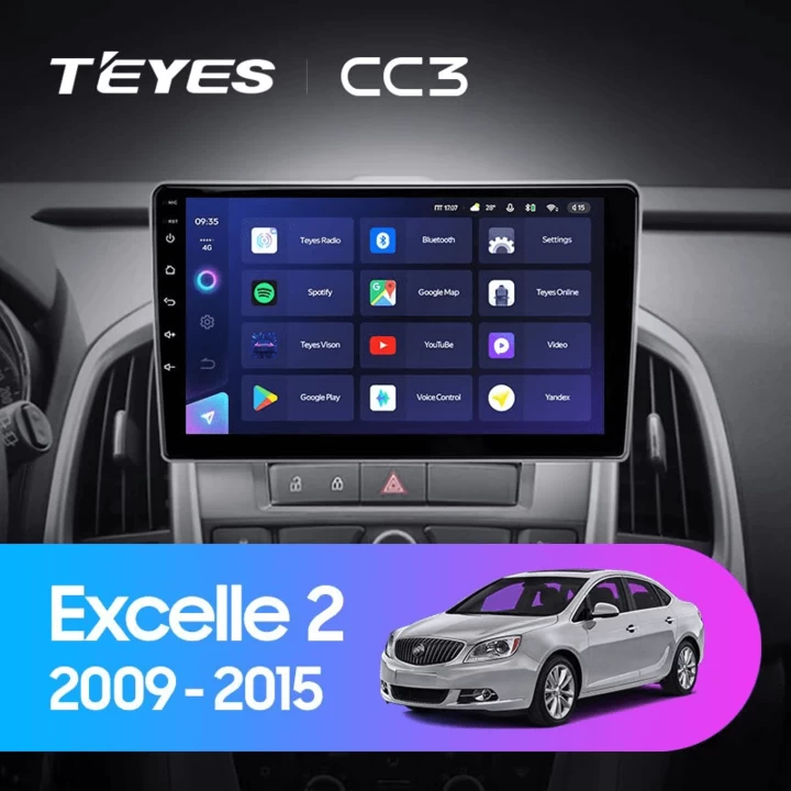 Navigatie Auto Teyes CC3 2K Opel Astra J 2009-2017 4+64GB 9.5" QLED Octa-core 2Ghz, Android 4G Bluetooth 5.1 DSP [2]